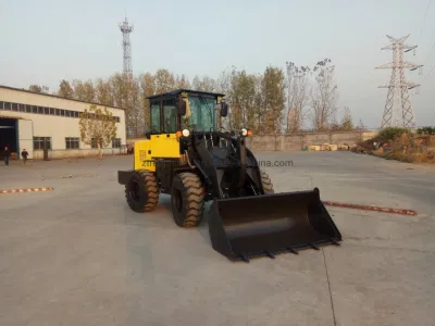 Nuova ruota da 1,5 tonnellate Zl15 1500 kg piccola, automatica Zl15f Mini Pala caricatrice anteriore con benna