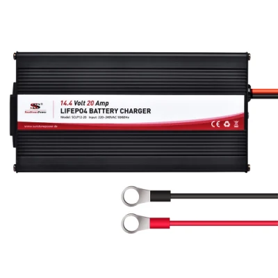 Caricabatterie da auto 14,4V 20A per batterie da 12V LiFePO4, barche, campeggio Sclp12-20