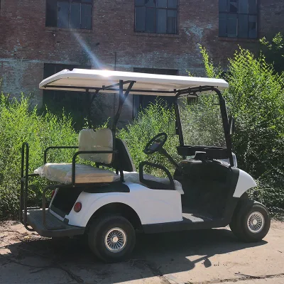 Golf cart elettrico Hongchangda 2+2 posti 4 Wheels Club Car Per il puntamento con caricabatteria rapido da 48 V 72 V.