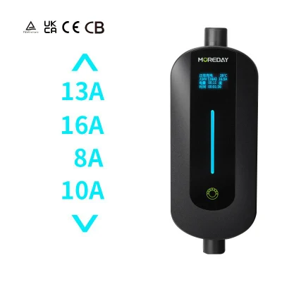  Caricabatteria elettrico portatile livello 2 40 AMP 9,6 kw caricabatteria per veicoli elettrici NEMA 14-50 220V-240V 20 PIEDI Stazione cavi di ricarica EV, compatibile con SAE J1772 tutti i veicoli elettrici