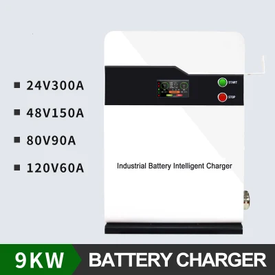 Batteria portatile da 9 kw per caricabatteria industriale 24 V/300 a 48 V/150 a 80 V/90 a 120 V/60 A. Caricabatterie