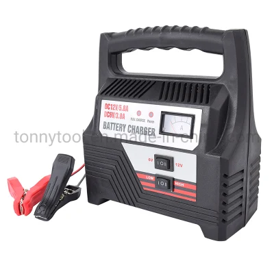Caricabatterie automatico per auto per motociclette intelligente da 12 V per tutte le batterie al piombo-acido da 12 V, standard, gel, AGM