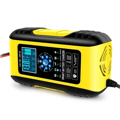 Batteria per auto automatica portatile a 7 stadi da 12 V 10 a 24 V 5A Caricabatterie