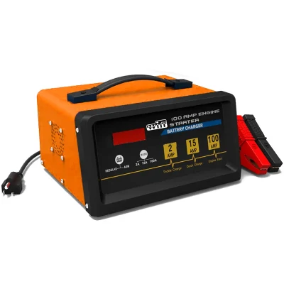 100 AMP 12 Volt automatico/carica automatica di compensazione per auto avviamento motore/caricabatteria con protezione da sovracorrente, inversione di polarità e cortocircuito (BC-100)