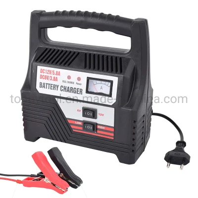 Caricabatterie automatico per auto per motociclette intelligente da 12 V per tutte le batterie al piombo-acido da 12 V, standard, gel, AGM