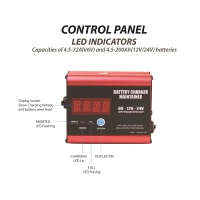 12 V Car 30 V 17 ah 360 V batteria a trickle alimentata a energia solare 42V2a drone E 110 V CC Desolfator 6 V/12 V LiFePO4, bancata 24 V, caricabatteria da 5 A.