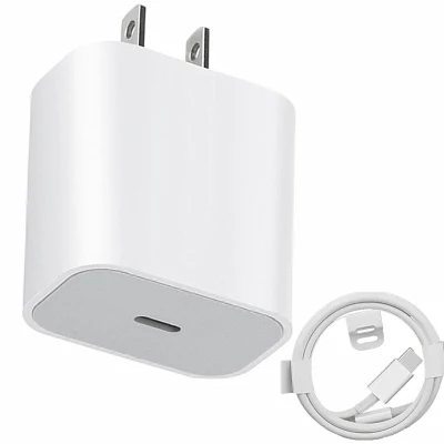  Per adattatore Apple da 20 W, caricabatterie rapido, spina UE/US/UK, 3.0 Adattatore di alimentazione USB C caricabatteria da parete per iPhone 14 PRO Max 13 12 11 X blocco telefono