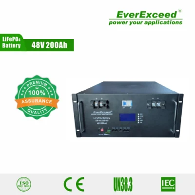  Ricaricabile agli ioni di litio LiFePO4 da 48 V 100ah con approvazione IEC e CE Batteria solare per sistemi di energia solare