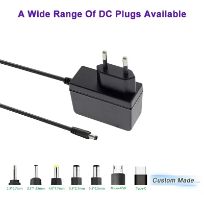  Caricabatterie per regolacapelli 5V 9V 12V 1A 2A 3A Adattatore di alimentazione da 15 W, adattatore CA da 18 V, fornitore adattatore EMC