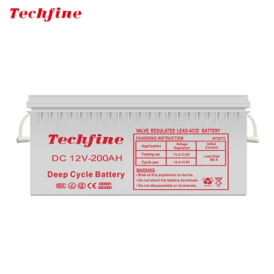 Techfine Prezzo di fabbrica manutenzione senza piombo acido caricabatterie con Certificazione ISO