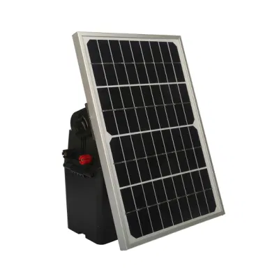 Caricabatterie elettrico per recinzione ad acqua a energia solare IP68