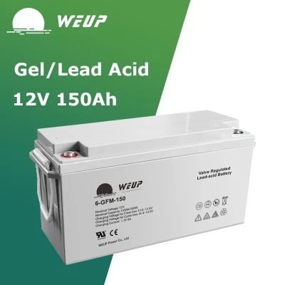  Batteria a ciclo AGM con celle al piombo-acido da 12 V e 150 AMP Batteria solare al piombo-acido regolata a valvola da 12V 150 ah