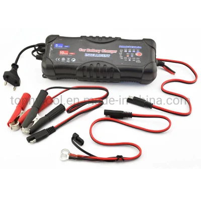  Caricabatterie per auto intelligente, caricabatterie per auto ad alta efficienza per veicoli a 12 V e 24 V, Marines