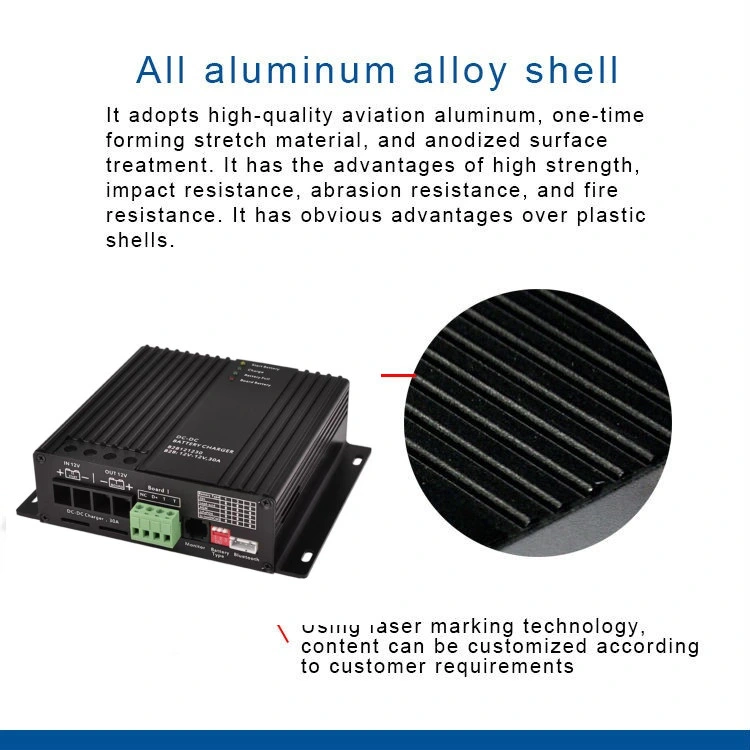 DC 12V 30A Battery Charger for Lithium Gel Lead Acid AGM Sealed LiFePO4 MPPT