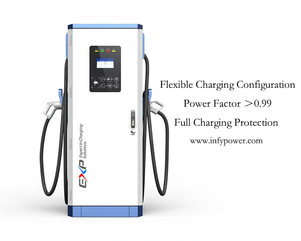 Modern 150kw Dual DC Fast EV Charger Point Electric Vehicle Car Battery Charging Station CCS Gbt Chademo