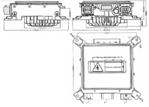 Electric Delivery Vehicle Battery Charger DC Output 3.3kw on Board Charger Cargo Scooter Charger Tractor Truck Excavators Street Sweepers Tricycle Charger