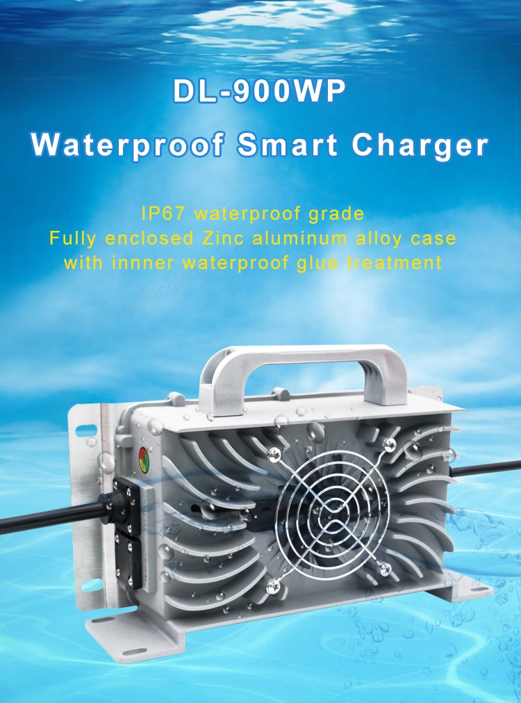 900W 24V25A on-Board Charger for E-Car Electric Boat Smart Portable Outdoor Waterproof Chargers