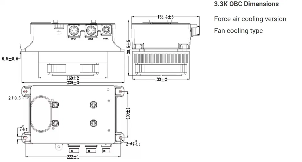 3.3kw on Board Charger Good Quality for Electric Car Truck Bus