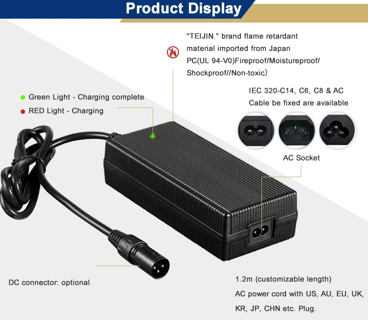 Fy584yyyyy Customized 3 Stage Charge Mode 58.4V 6A 7A Golf Cart Jet Ski Lead Acid Battery Charger