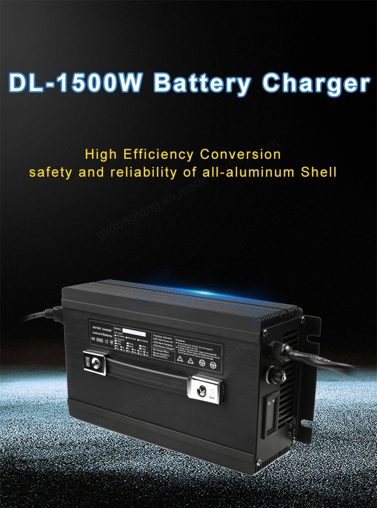 1500W 12V80A Li Polymer Battery Charger 12V Lead Acid Charger for Electric Forklift, Electric Vehicles