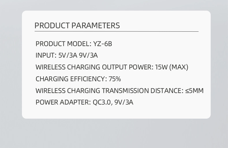 18650 1200mA Inside Bt Speaker Charging Station Alarm Clock Temperature Display Portable Wireless Charger with Night Light