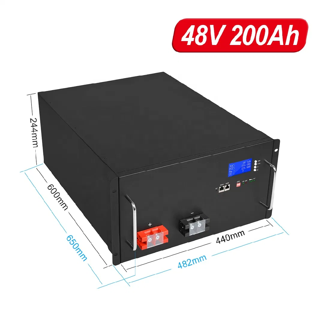 48 Volt Rack Mount Solar Battery Pack LiFePO4 100ah 200ah 5kwh Server Rack LiFePO4 Battery 5kw Lithium Ion Battery