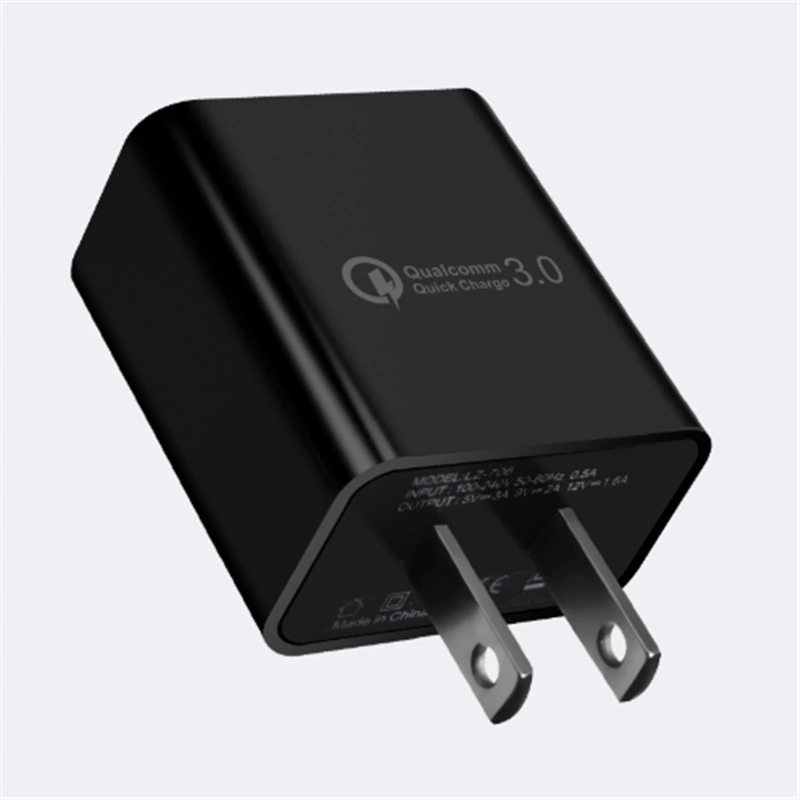 QC 3.0 3A 18W Quick Fast Charger Charging Hub Wall Power Adapter USB A US EU Europe 2 Prongs Plug Charger