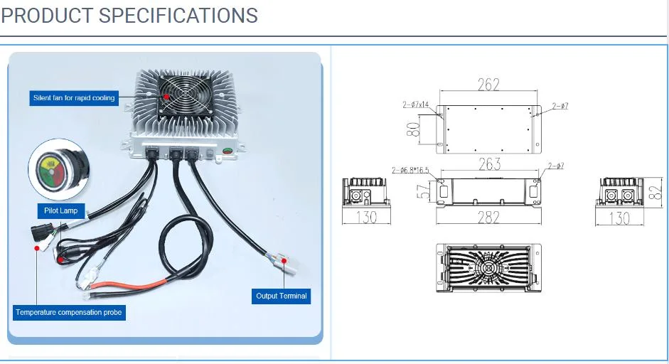 Auto 1400W waterproof car battery charger battery charger