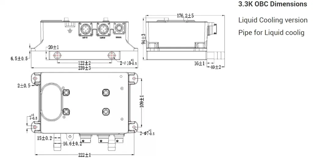 3.3kw on Board Charger Good Quality for Electric Car Truck Bus