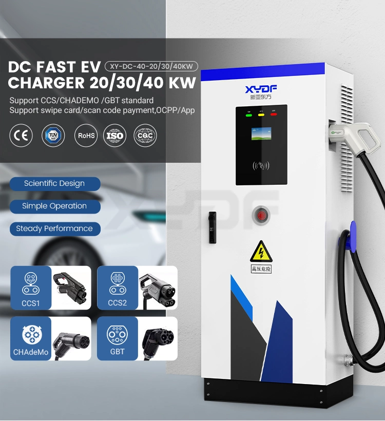 Xydf Gbt Chademo China Manufacturers CCS1 CCS2 Gbt 380V Smart Evse Fast Intelligent 20kw DC EV Car Electric Vehicle Charger