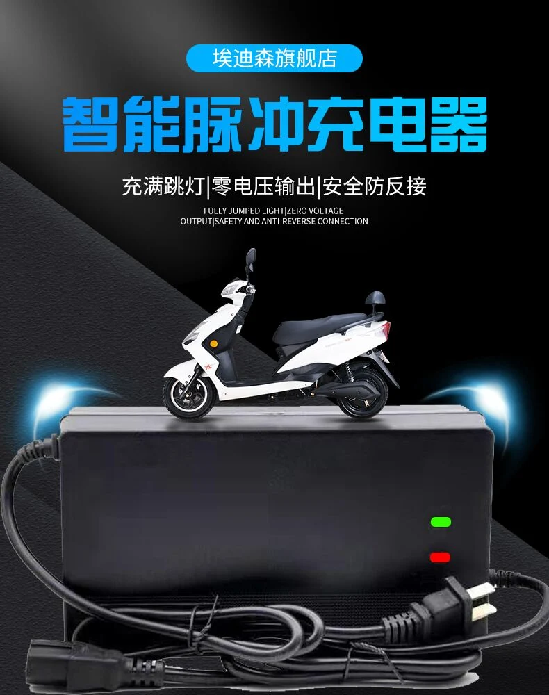 Factory Price 60V 12ah 2A Plastic LiFePO4 Battery Charger for Electric Scooter Bike E Bike Motor