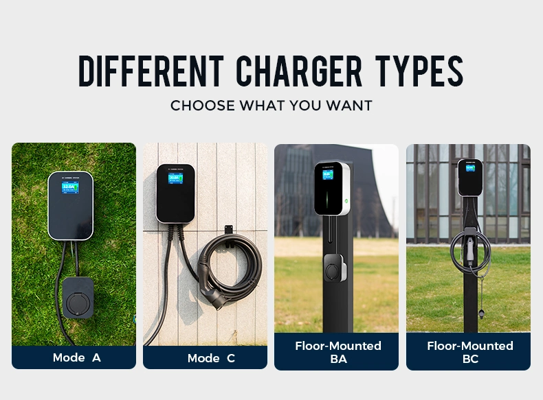 Besen Factory Sale 32AMP 7kw IP66 Home Use Smart EV Wallbox Type1 Type2 Level 2 Electric Vehicle Car Charger Charging Station