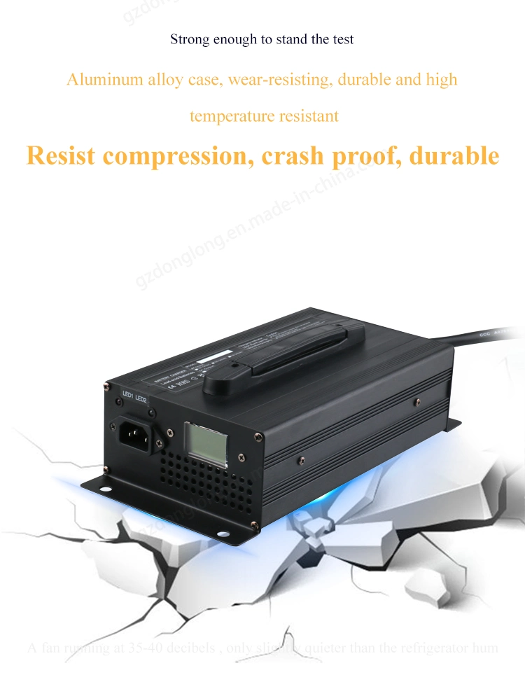 1200W 12V 40A on-Board Portable Lead Acid Battery Charger for Electric Forklift Electric Beach Car etc.