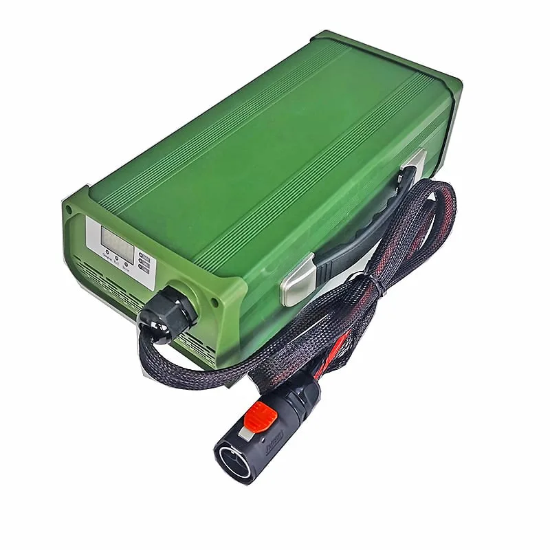 Militaryquality DC 72V 73V 15A 1200W Low Temperature Charger for 20s 60V 64V LiFePO4 Battery Pack with Pfc with CE for Electric Golf Cart Garden Tools