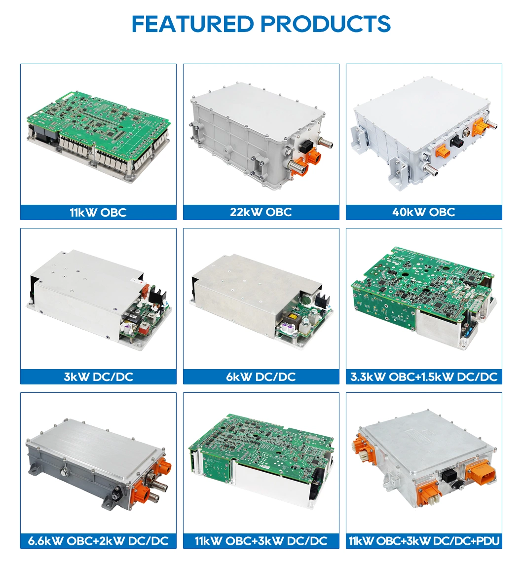 Landworld 11kw on-Board Charger 3kw DC/DC Converter Power Supply EV Charger Integration DC+Obc