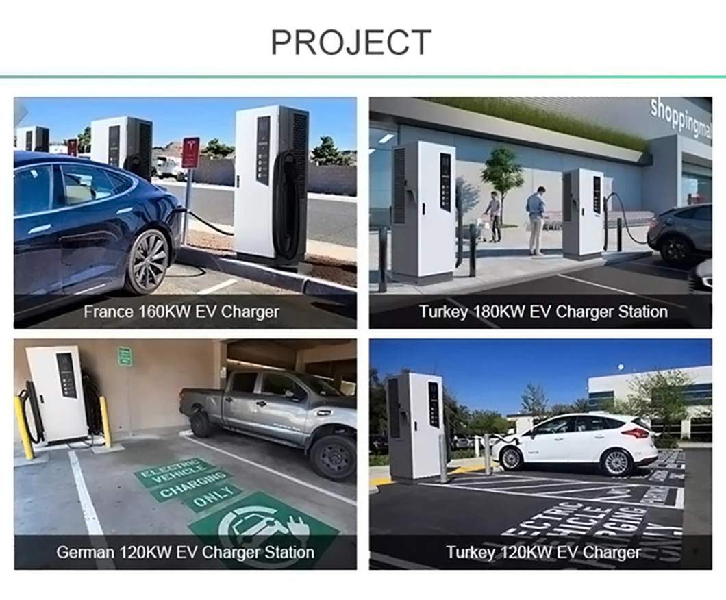 Intelligent Electric Car Charging Piles 60kw 80kw 120kw Output DC EV Charging Stations Electric Vehicle Battery EV Charger