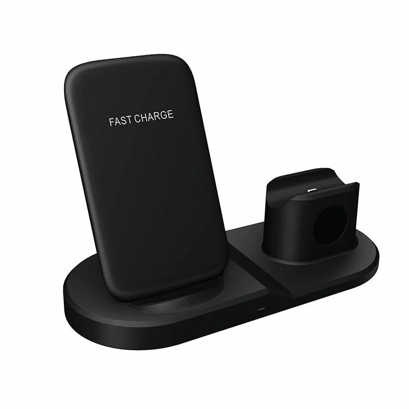 2022 New 3 in 1 Universal Multiple Devices Qi Certified Wireless Charging Station Wireless Charger