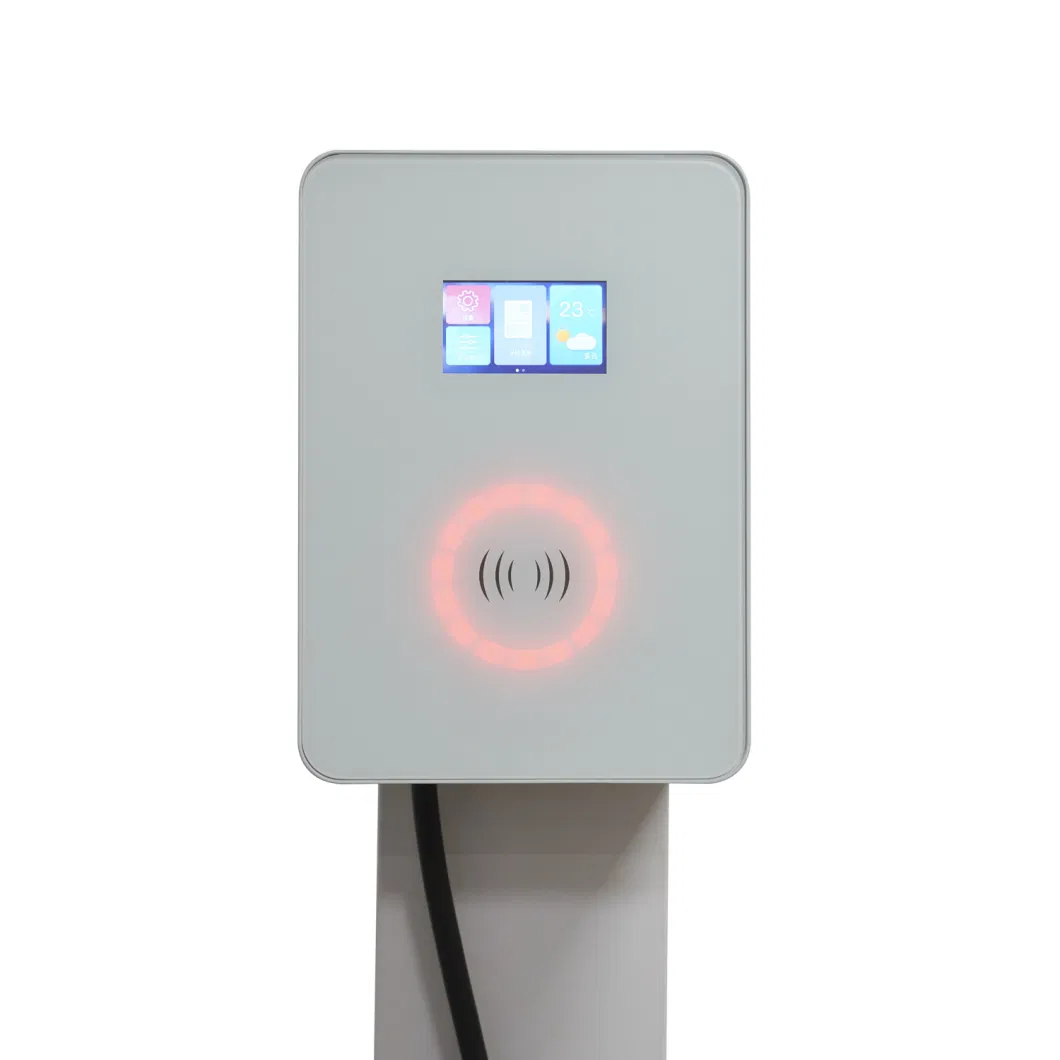 Manufacturer Type 2 Level 3 Wallbox Smart Home AC Smart EV Electric Car Charger with 4.3inch Screen