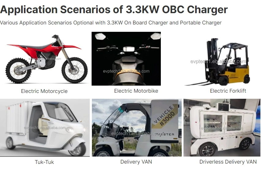3.3kw Commercial Electric Scooter Battery Charger Motorcycle Tricycle Charger with Can Bus