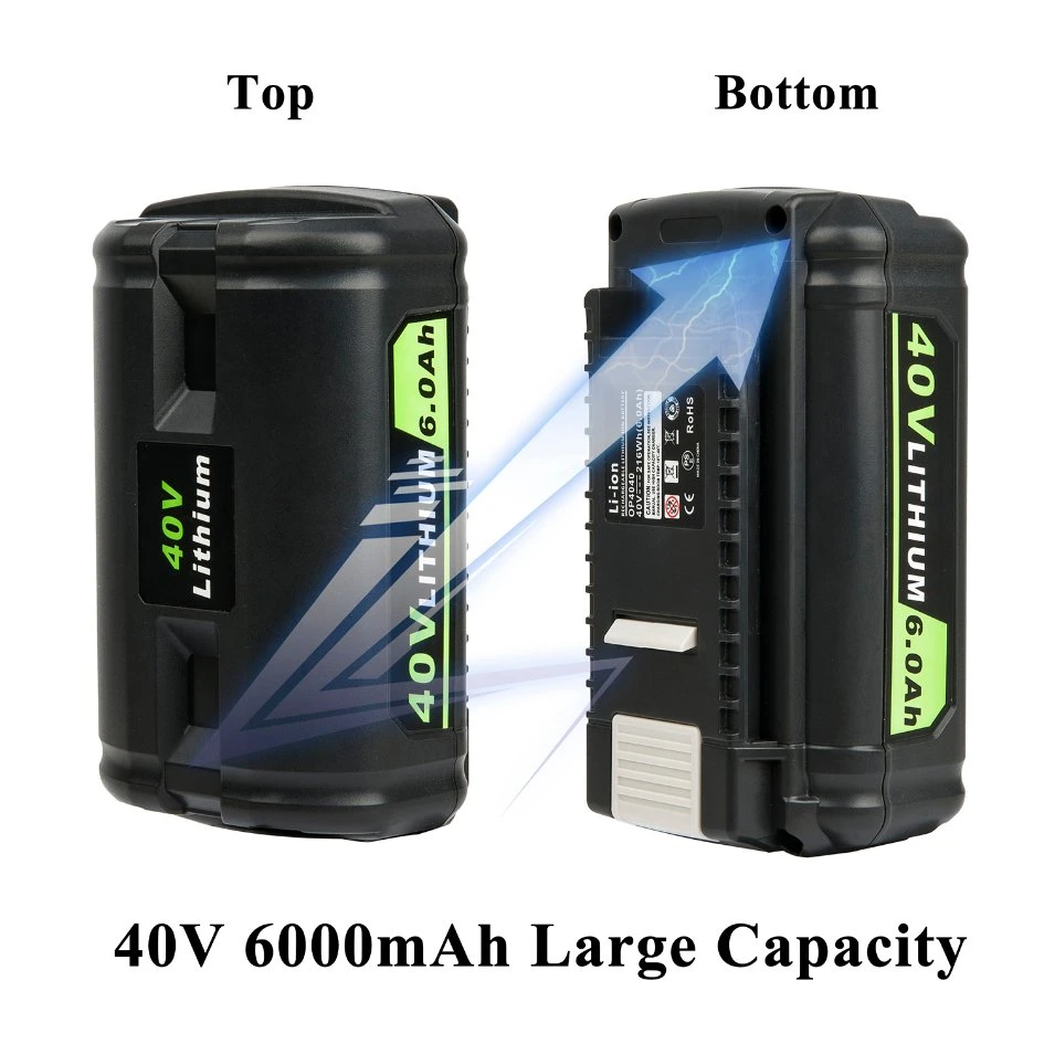 18V 4.0ah Rechargeable Lithium Ion Power Tool Batteries Pack for Ryobi Abp1801, Abp1803, Bpp-1813, Bpp-1815, Bpp-1817 Cordless Power Tools Replacement Battery
