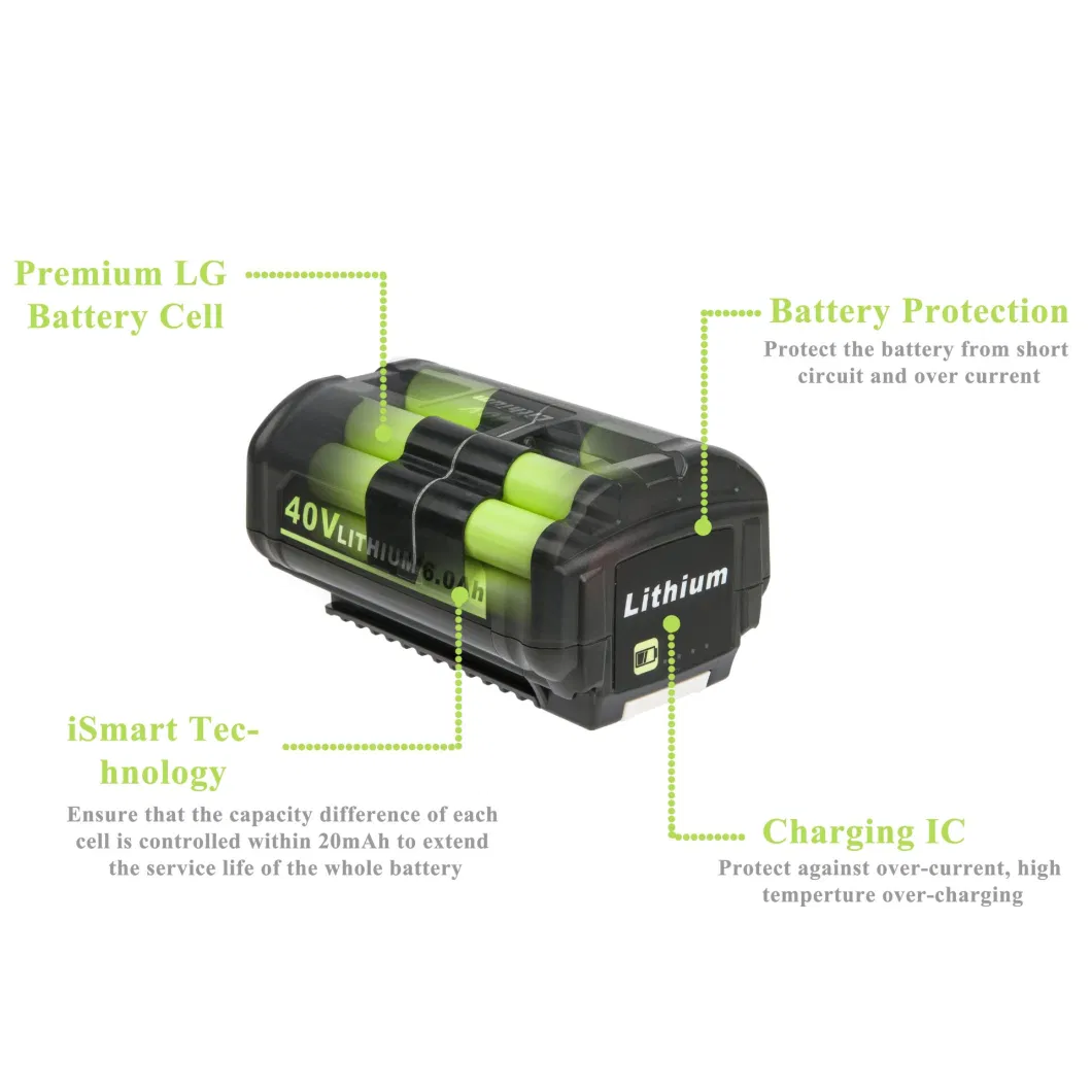 18V 4.0ah Rechargeable Lithium Ion Power Tool Batteries Pack for Ryobi Abp1801, Abp1803, Bpp-1813, Bpp-1815, Bpp-1817 Cordless Power Tools Replacement Battery