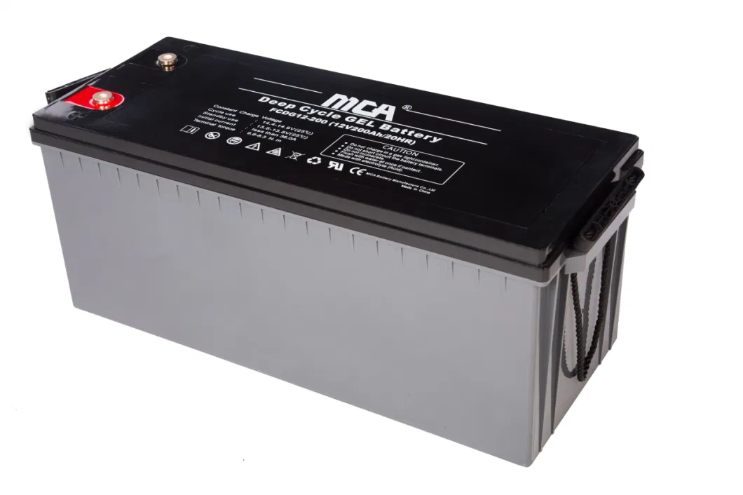 Solar Gel Storage Lead Acid Battery 12V 200ah