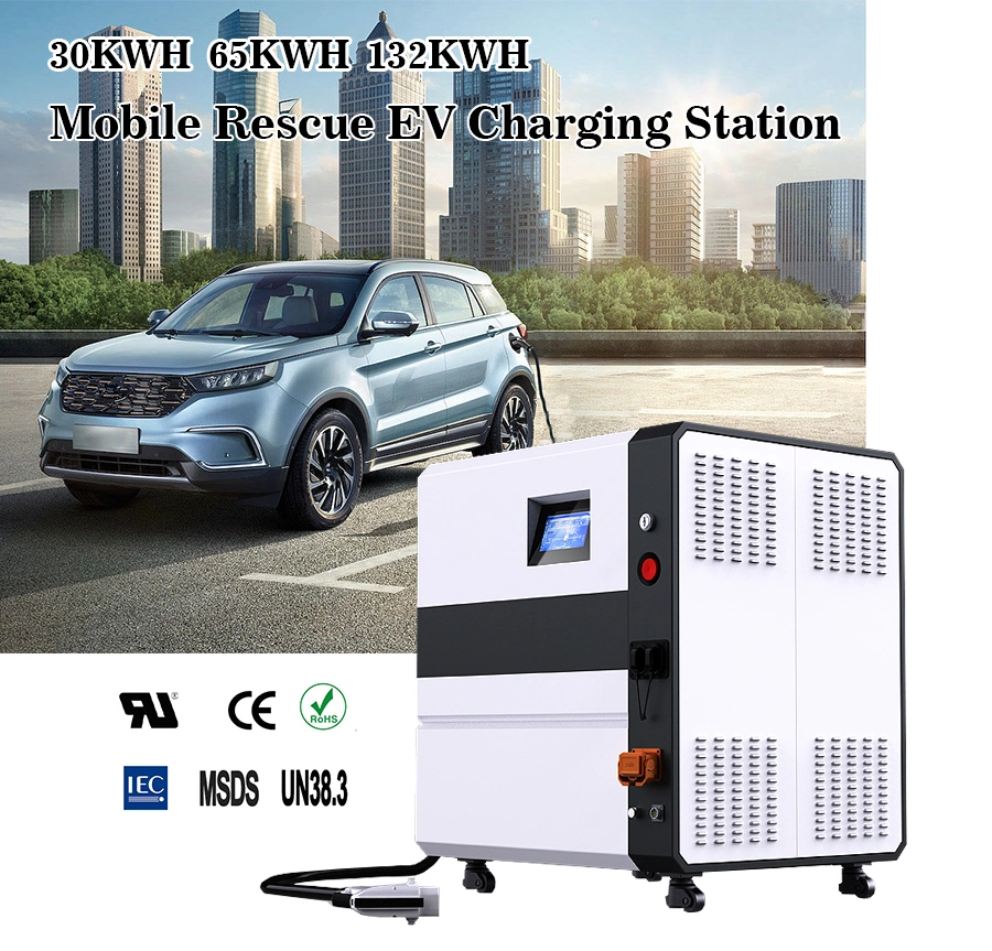 Hot Sale DC200V-750V Energy Storage Emergency Road Rescue DC Fast Charging Station Portable Mobile Battery EV Charger