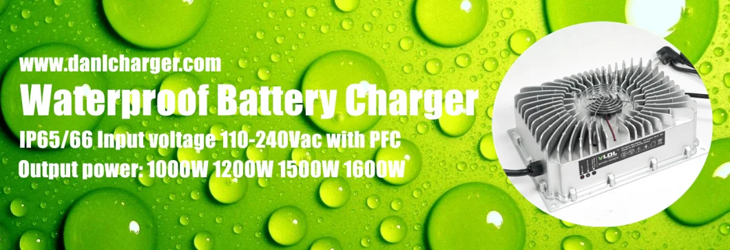 12V 60A Marine Battery Charger for Lithium Battery, IP65 Waterproof Rate