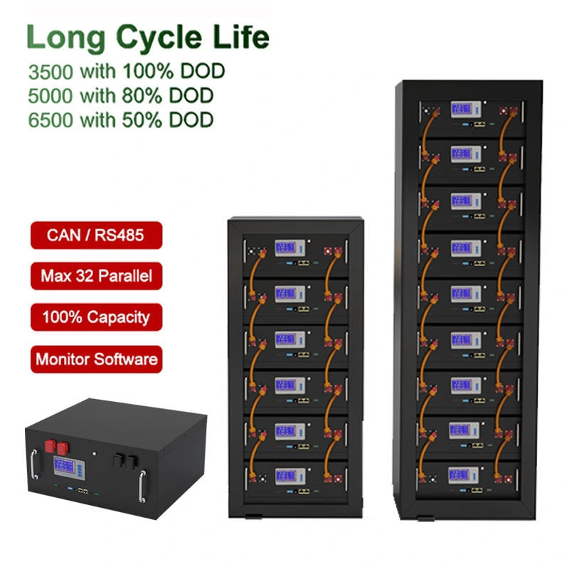 Factory Price Power Bank USB Charger Rack Mounted LiFePO4 Station 48V 50ah 100ah 200ah 280ah Solar Energy Storage Lithium Battery for Household and Camping