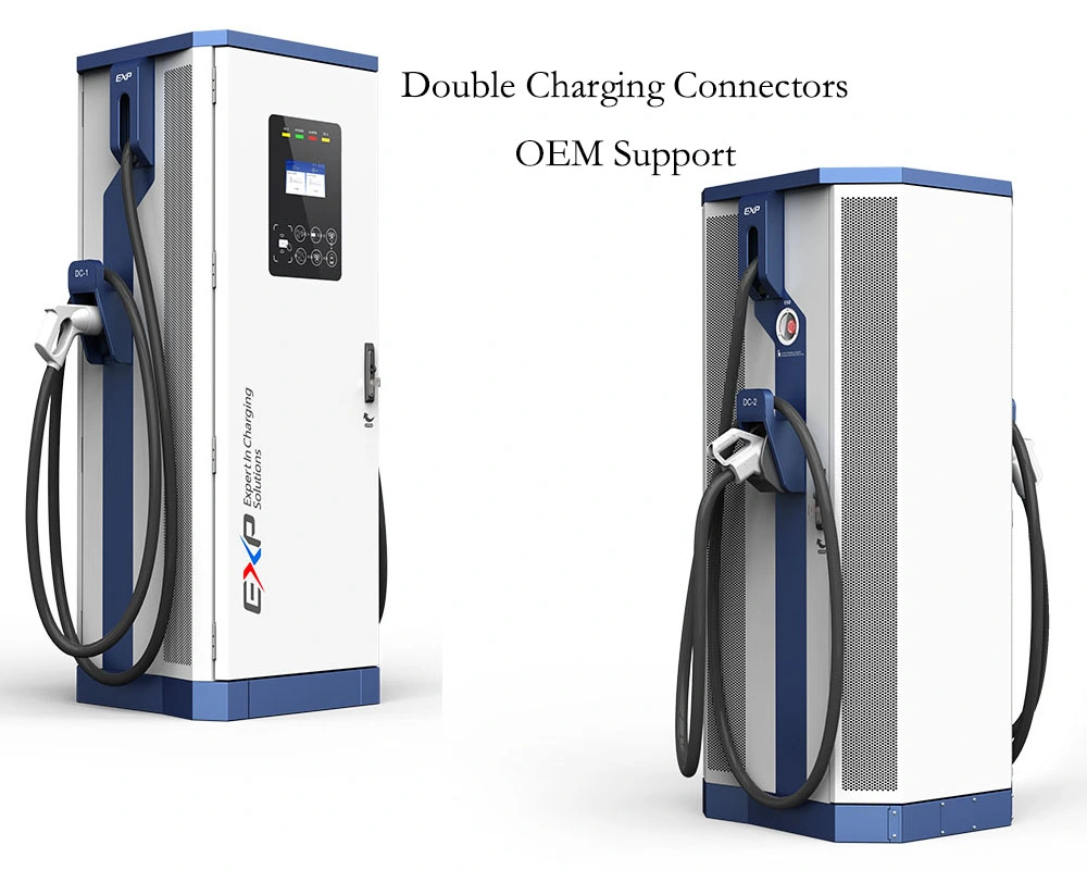 Modern 150kw Dual DC Fast EV Charger Point Electric Vehicle Car Battery Charging Station CCS Gbt Chademo