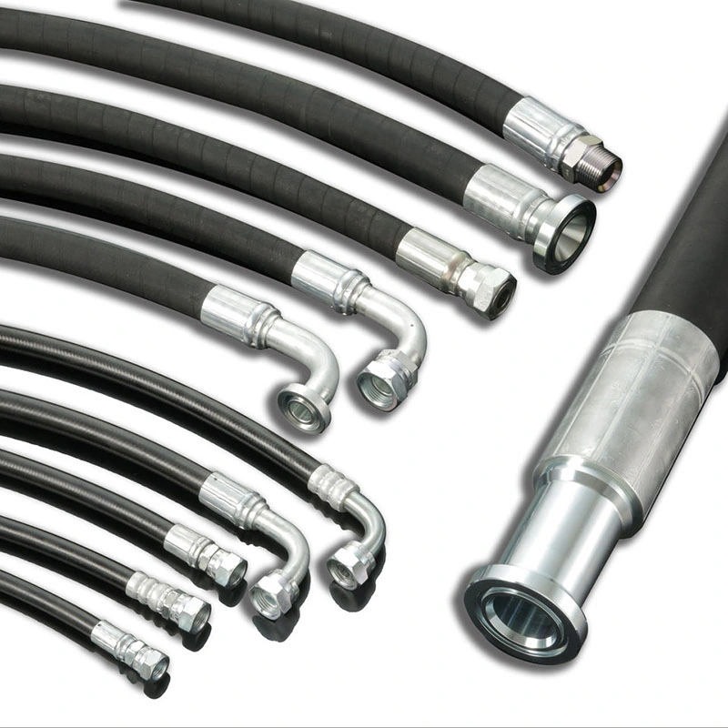 High Quality Fuel Delivery Oil Suction Steel Wire Braided Rubber Hose Hydraulic Hose Hydraulic Fittings