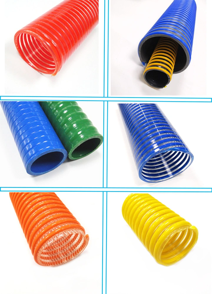 PVC Spiral Cement Suction Delivery Hose Light Weight
