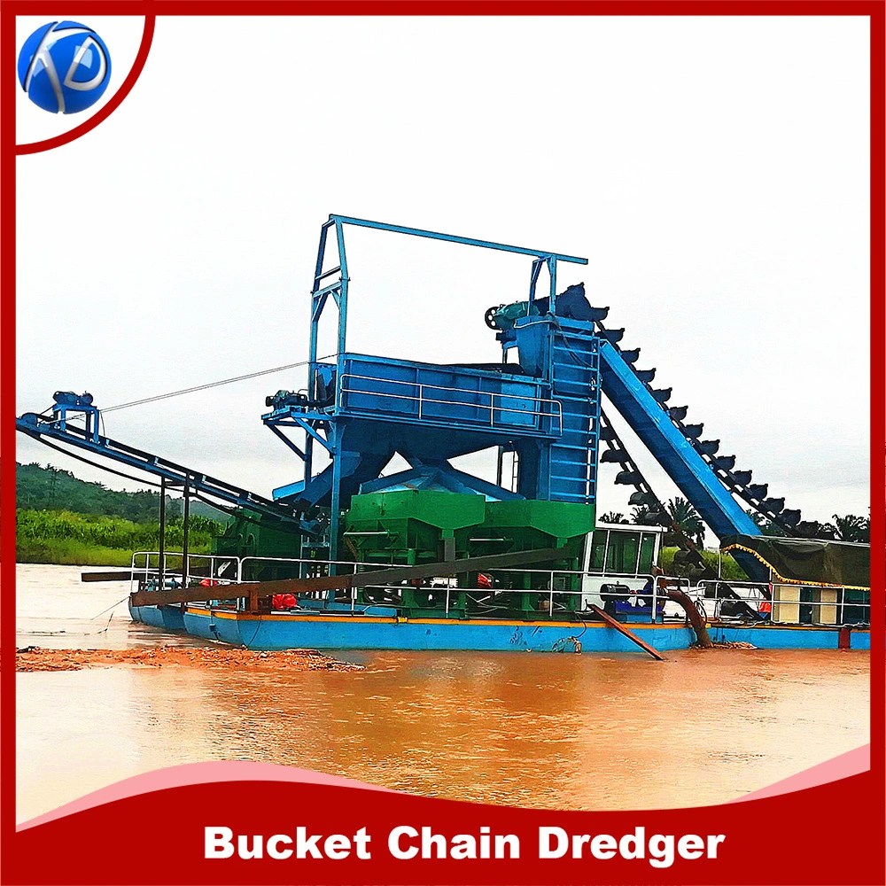 China Dredging Equipment Manufacturer Chain Bucket Dredger Gold Dredge Vessal