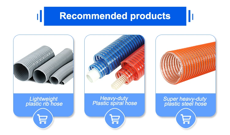 Flexible Plastic Reinforced PVC Helix Water Pump Suction Discharge Spiral Tube Hose